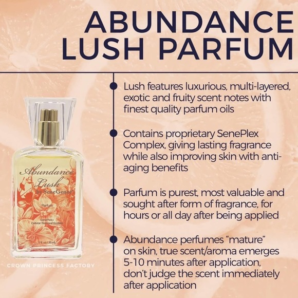 SeneGence Other - [SeneGence] abundance Lush Parfum discontinued
